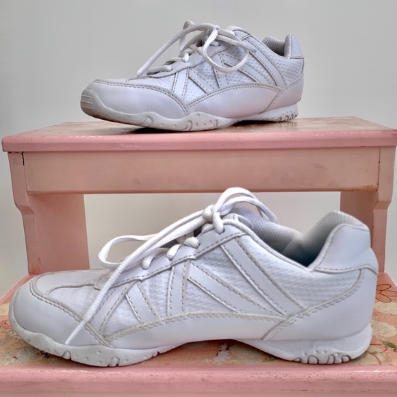 girls white cheer shoes
